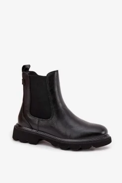 Online Boto Botki Sztyblety Damskie Ocieplane Na Zamek Czarne Rivelia Czarny