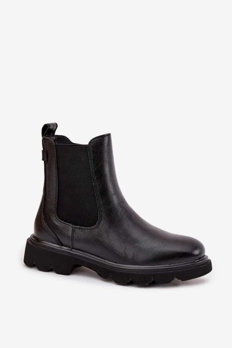 Online Boto Botki Sztyblety Damskie Ocieplane Na Zamek Czarne Rivelia Czarny