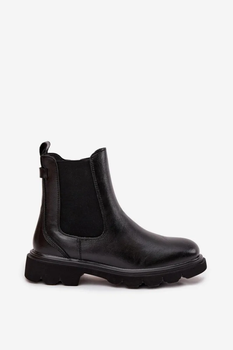 Online Boto Botki Sztyblety Damskie Ocieplane Na Zamek Czarne Rivelia Czarny