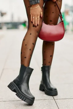 Damskie buty S.Barski Botki Sztyblety Ocieplane Na Zamek S.Barski HY42-975 Czarne