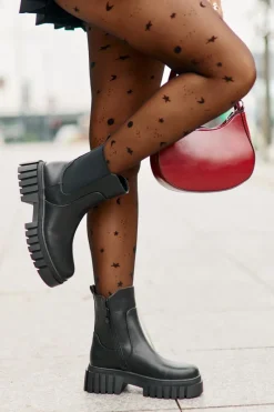 Damskie buty S.Barski Botki Sztyblety Ocieplane Na Zamek S.Barski HY42-975 Czarne