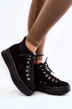 Damskie Trapery|Botki Sznurowane><noscript><img width=