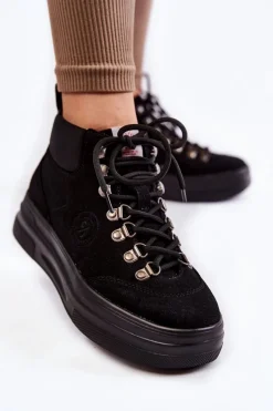 Damskie Trapery|Botki Sznurowane><noscript><img width=