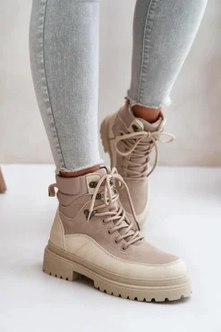 Damskie Trapery|Botki Sznurowane><noscript><img width=