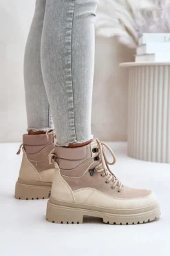 Damskie Trapery|Botki Sznurowane><noscript><img width=