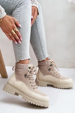 Damskie Trapery|Botki Sznurowane><noscript><img width=