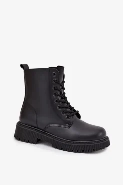 Online Evento Botki Workery Damskie Ocieplane Na Zamek Czarne Tavera