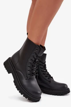 Online Evento Botki Workery Damskie Ocieplane Na Zamek Czarne Tavera