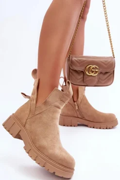 Botki Wiosenne|Brązowe I Beżowe Botki><noscript><img width=