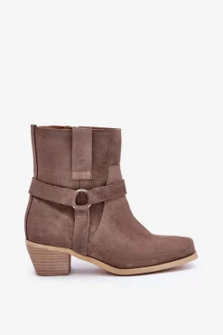 Botki Na Słupku|Brązowe I Beżowe Botki><noscript><img width=