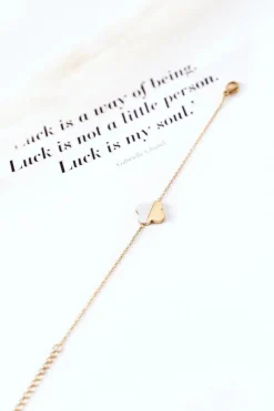 Bransoletki>Glam Chic Bransoletka Na Łańcuszku Z Koniczyną Złota