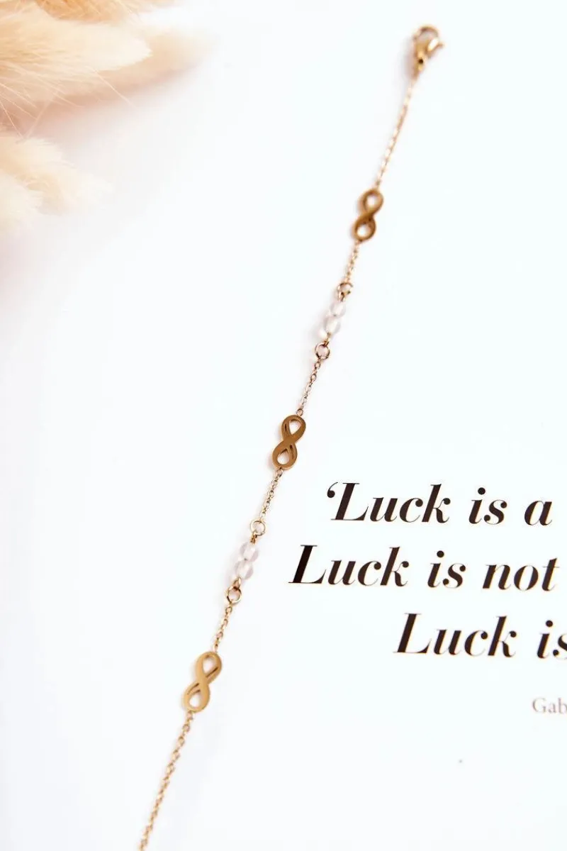 Best Bransoletka Na Łańcuszku Znak Nieskończoności Złota Bransoletki