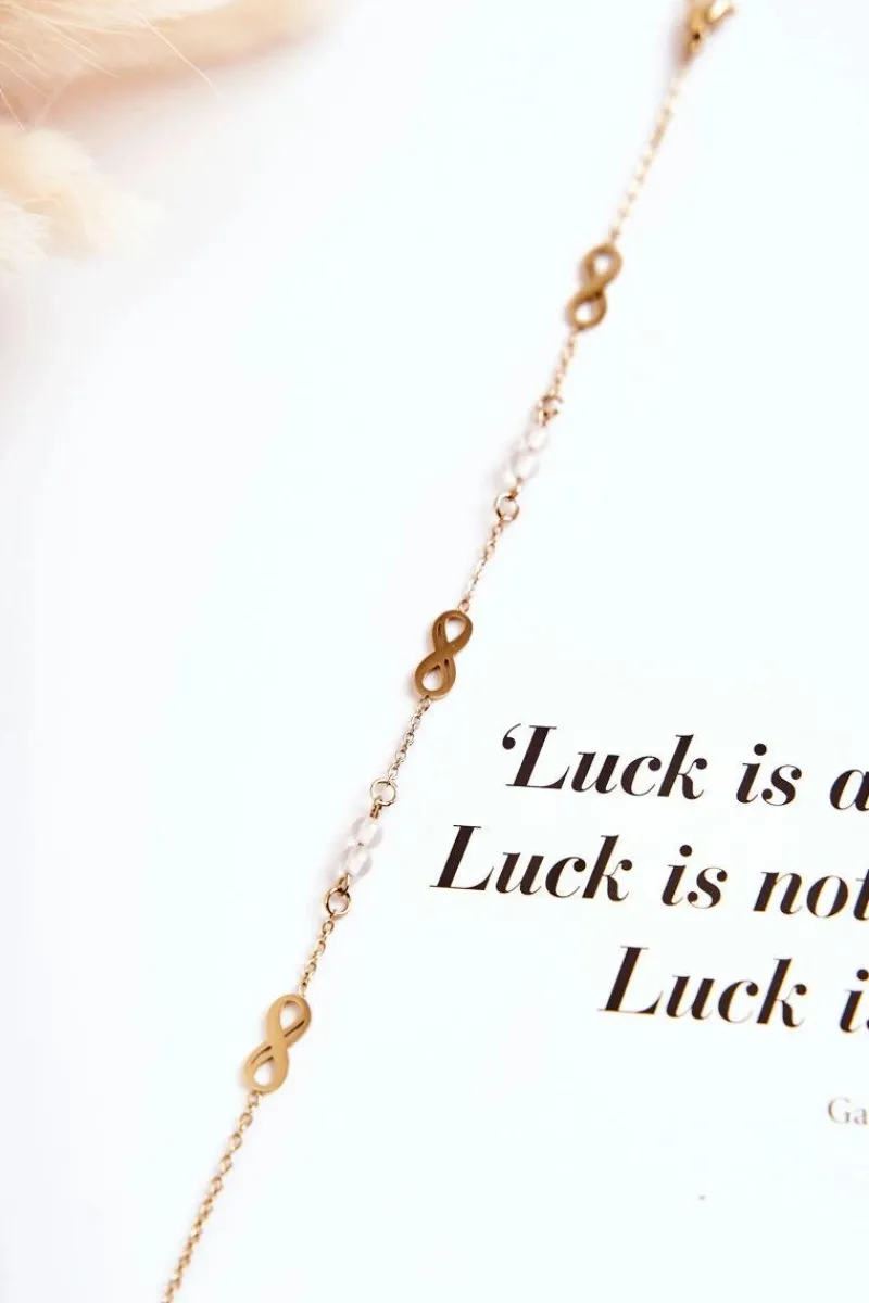 Best Bransoletka Na Łańcuszku Znak Nieskończoności Złota Bransoletki