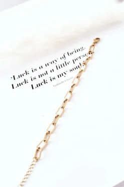 Bransoletki>Glam Chic Bransoletka Na Grubym Łańcuszku Złota