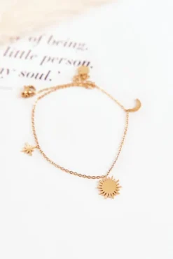 Sale Bransoletka Na Nogę Z Ozdobami Złota Bransoletki