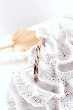 New Glam Chic Bransoletka Stalowa Srebrno-Złota