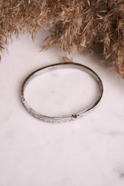 Online Bransoletka Stalowa z Cyrkoniami Srebrna Venus Bransoletki