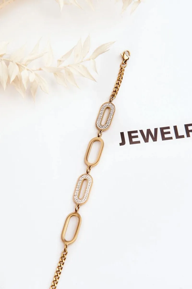 Sale Bransoletka Z Owalnymi Zawieszkami Złota Bransoletki