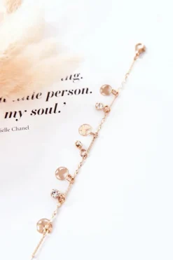 Sale Boto Bransoletka Z Zawieszkami Motyl Cyrkonie Złota Sienna