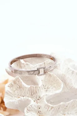 Bransoletki>Glam Chic Bransoletka Ze Stali Nierdzewnej Perłowo-Srebrna