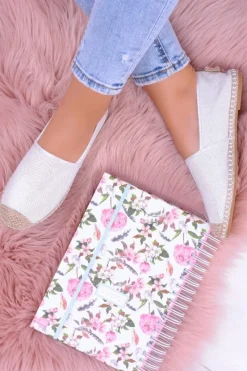 Czarne Espadryle></noscript>Boto Brokatowe Espadryle Lu Boo Białe