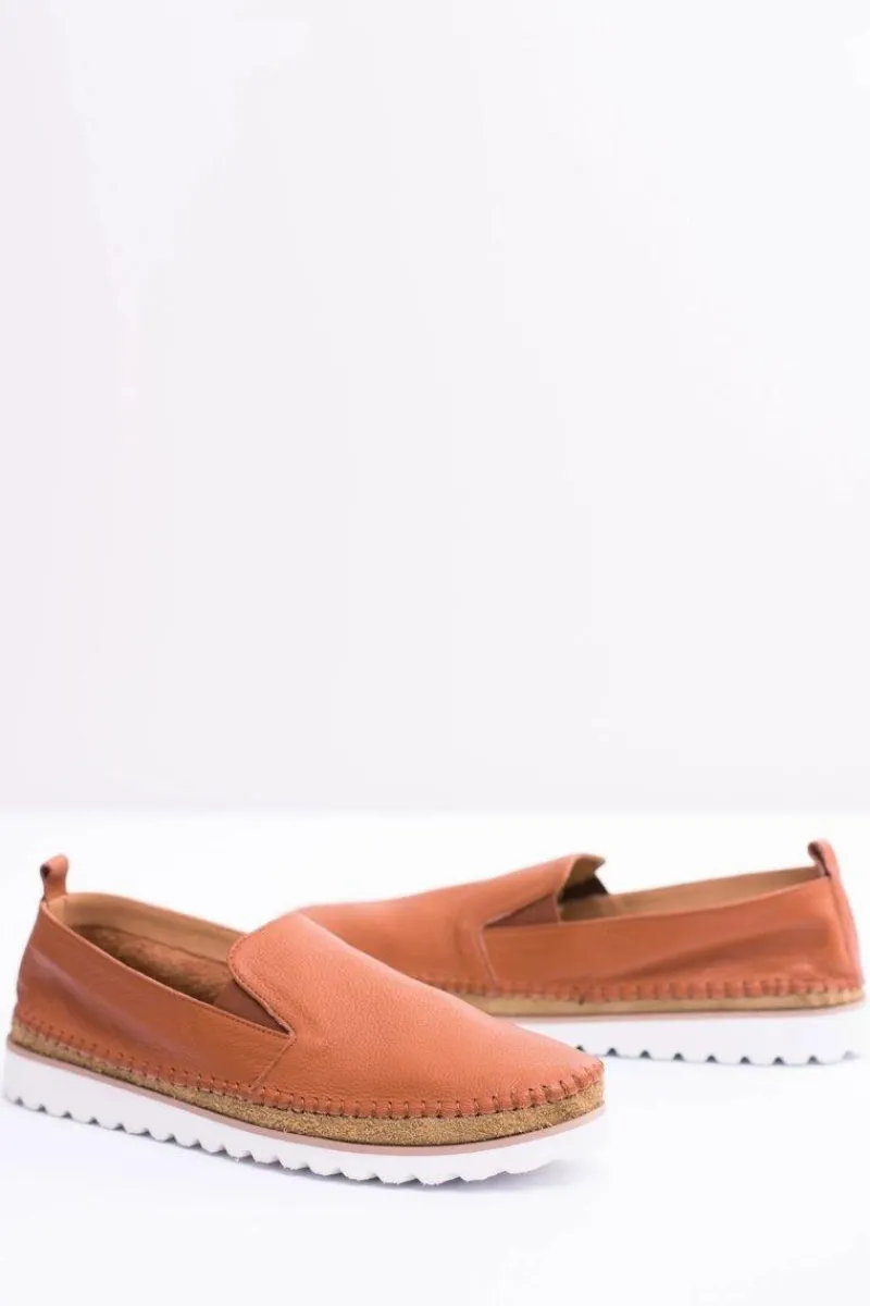 Outlet Brązowe Męskie Skórzane Mokasyny Perlugo Męskie Mokasyny Wsuwane