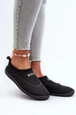 Trampki Damskie Slip-On>Big Star Shoes Buty Do Wody Damskie Czarne Big Star NN274A801 Czarny