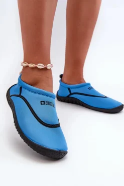 Trampki Damskie Slip-On>Big Star Shoes Buty Do Wody Damskie e Big Star NN274A802 Niebieski