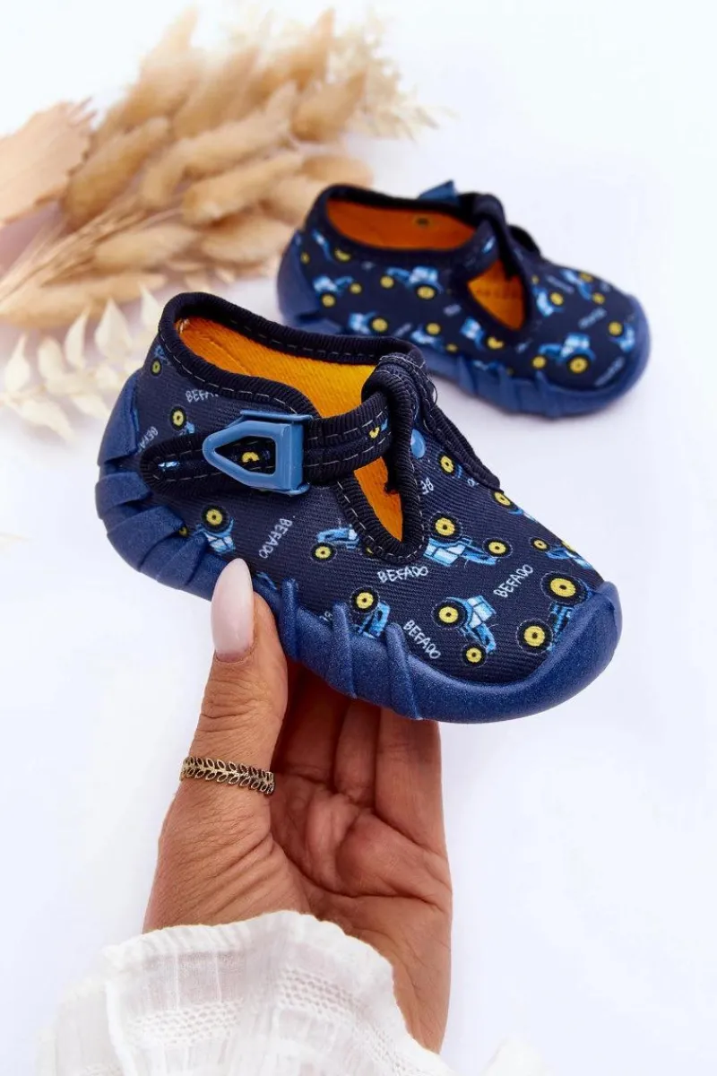 Chłopięce>BEFADO Buty Papcie Chłopięce 110P477 Granatowe