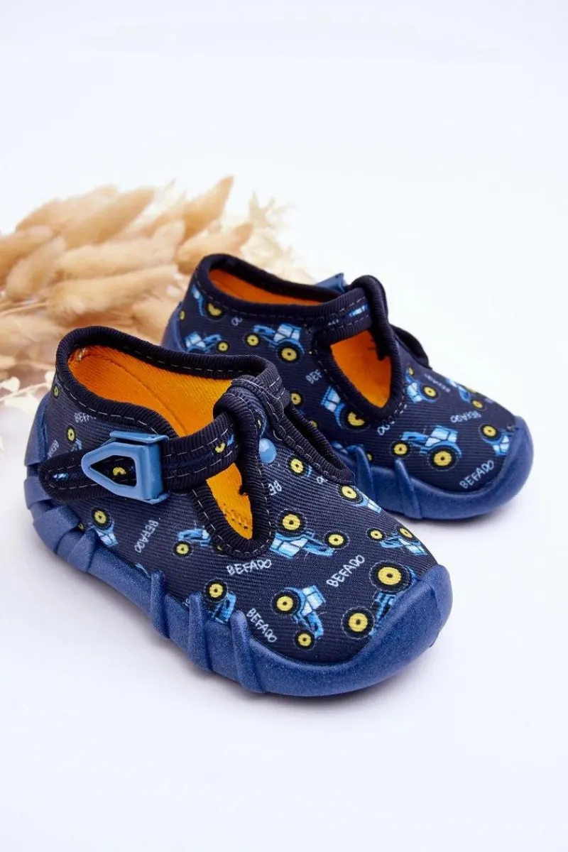 Chłopięce>BEFADO Buty Papcie Chłopięce 110P477 Granatowe