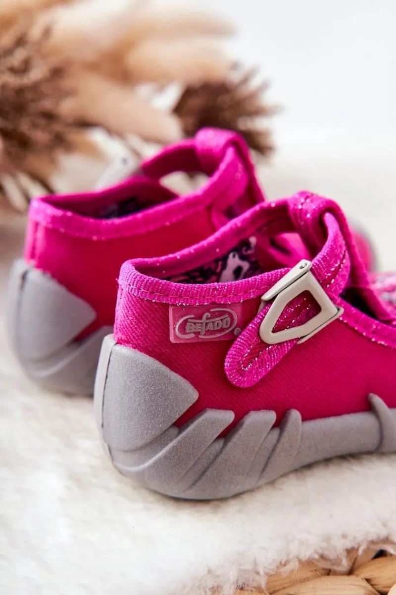 Sale Buty Papcie Jednorożce 110P435 Różowe Dzieci Dziewczęce