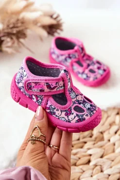 Clearance BEFADO Buty Papcie Jednorożce 533P018 Różowe