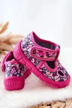 Clearance BEFADO Buty Papcie Jednorożce 533P018 Różowe