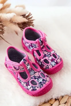 Clearance BEFADO Buty Papcie Jednorożce 533P018 Różowe