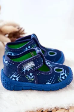 Chłopięce>BEFADO Buty Papcie Piłki 533P015 Granatowe