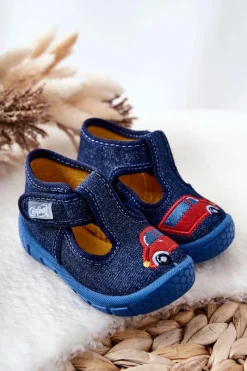 Chłopięce>BEFADO Buty Papcie Samochodzik 531P099 Granatowe