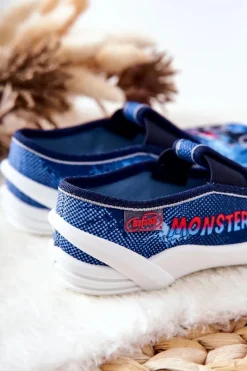 Outlet BEFADO Buty Papcie Wsuwane 290X217 Niebieskie