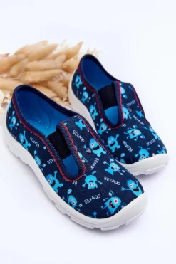 Discount Buty Papcie Wsuwane 975X177 Niebieskie Dzieci Chłopięce