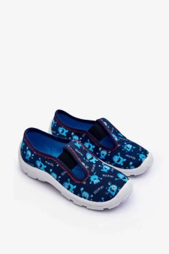 Discount Buty Papcie Wsuwane 975X177 Niebieskie Dzieci Chłopięce