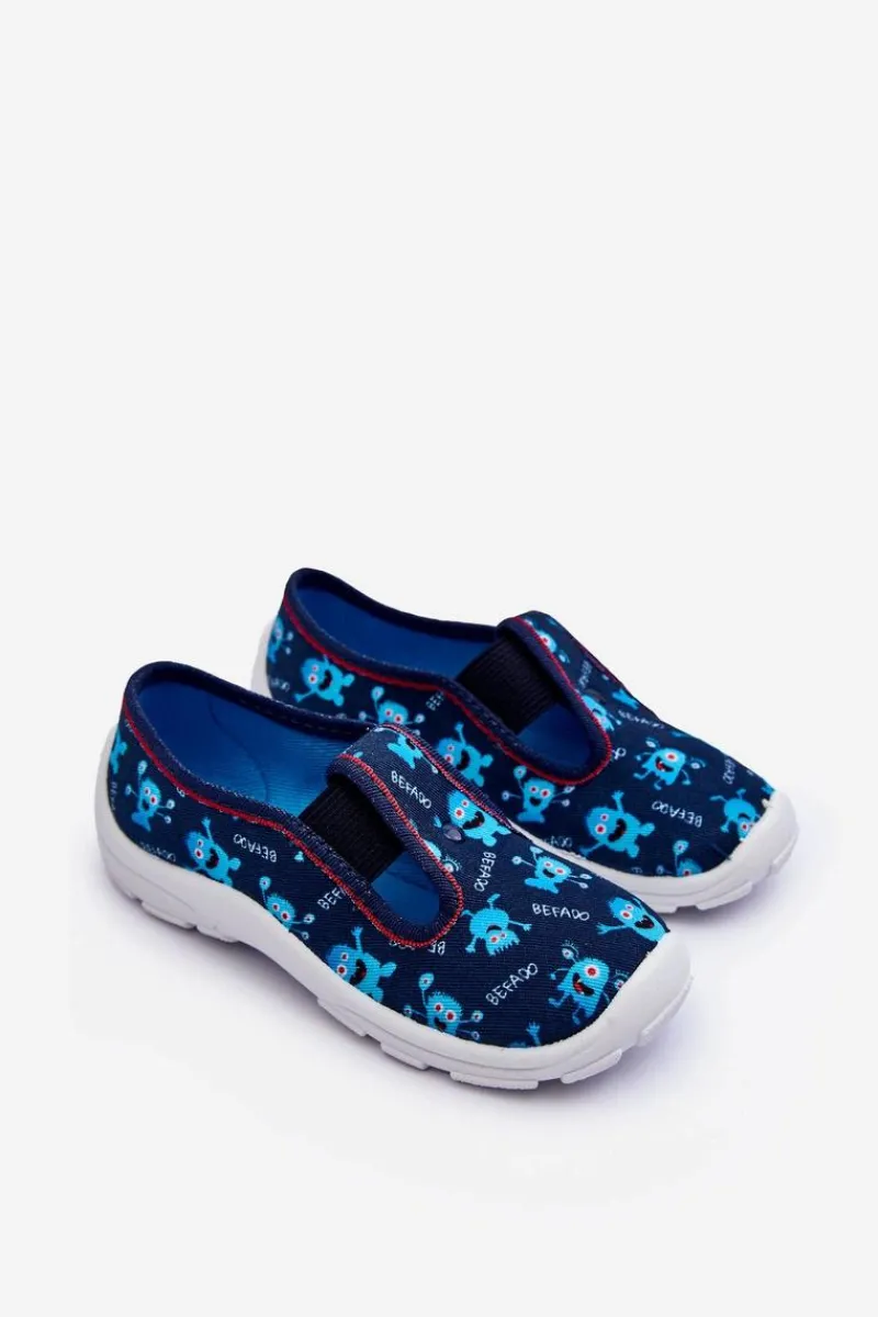 Discount Buty Papcie Wsuwane 975X177 Niebieskie Dzieci Chłopięce