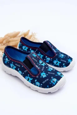Discount Buty Papcie Wsuwane 975X177 Niebieskie Dzieci Chłopięce