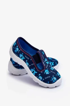 Discount Buty Papcie Wsuwane 975X177 Niebieskie Dzieci Chłopięce