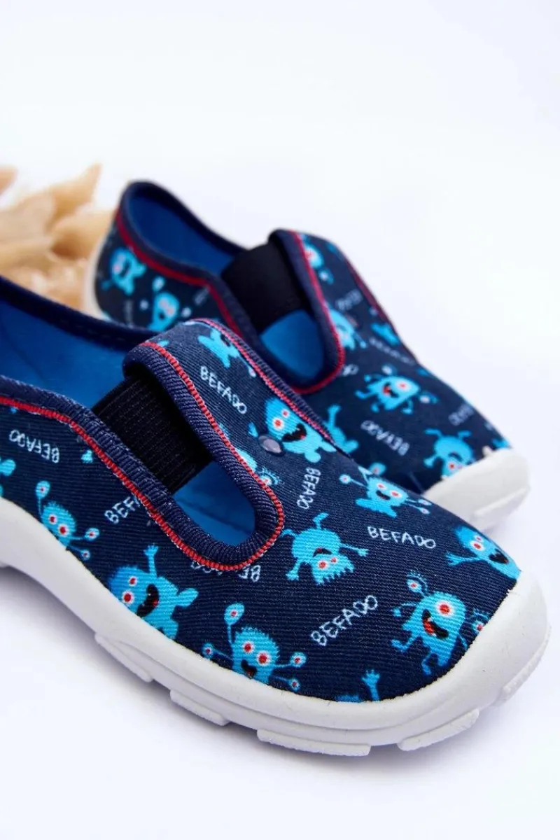 Discount Buty Papcie Wsuwane 975X177 Niebieskie Dzieci Chłopięce