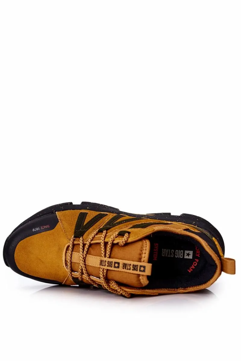 Clearance Buty Sportowe Big Star Memory Foam II174234 Camel Męskie Obuwie Trekkingowe Męskie|Obuwie Sportowe Męskie