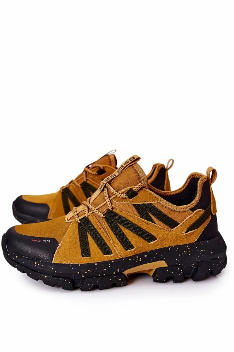 Clearance Buty Sportowe Big Star Memory Foam II174234 Camel Męskie Obuwie Trekkingowe Męskie|Obuwie Sportowe Męskie