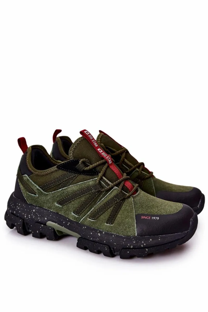 Obuwie Trekkingowe Męskie|Obuwie Sportowe Męskie>Big Star Shoes Buty Sportowe Big Star Memory Foam II174235 Khaki