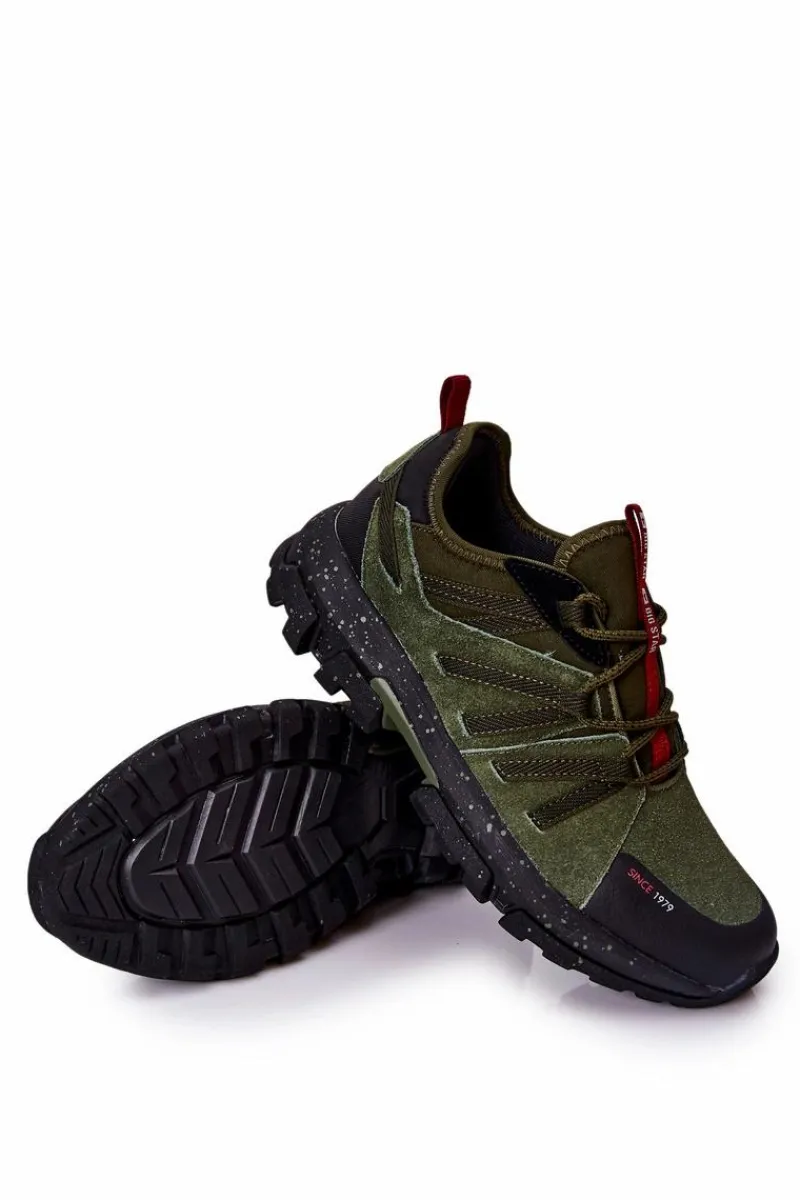 Obuwie Trekkingowe Męskie|Obuwie Sportowe Męskie>Big Star Shoes Buty Sportowe Big Star Memory Foam II174235 Khaki