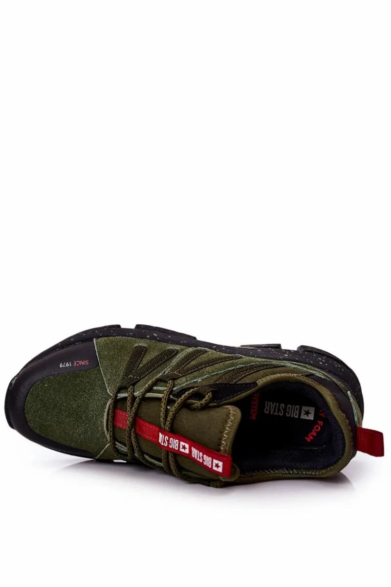 Obuwie Trekkingowe Męskie|Obuwie Sportowe Męskie>Big Star Shoes Buty Sportowe Big Star Memory Foam II174235 Khaki