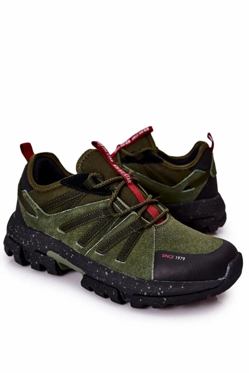 Obuwie Trekkingowe Męskie|Obuwie Sportowe Męskie>Big Star Shoes Buty Sportowe Big Star Memory Foam II174235 Khaki
