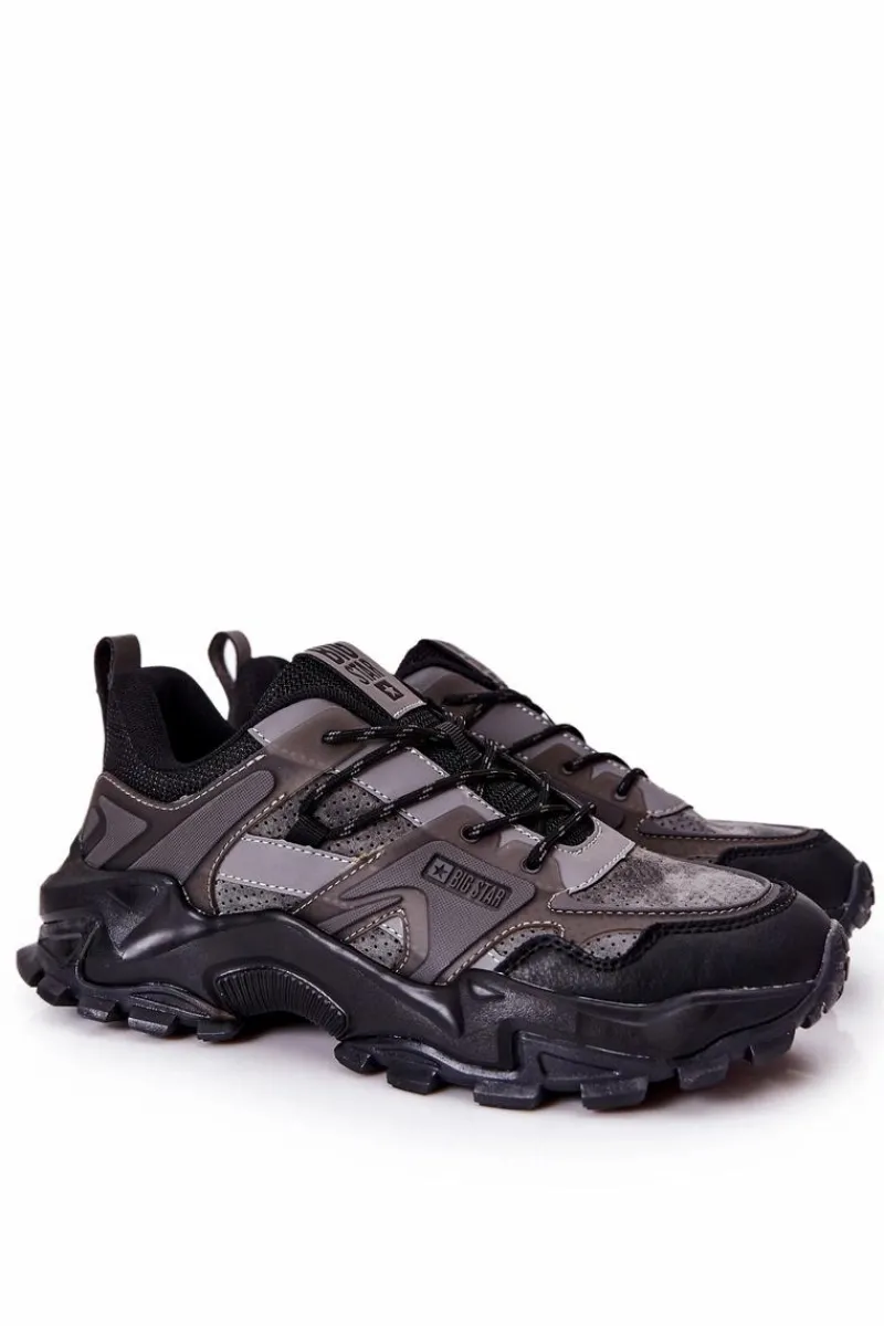 Obuwie Trekkingowe Męskie|Obuwie Sportowe Męskie>Big Star Shoes Buty Sportowe Big Star Memory Foam II174209 Czarne